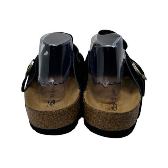 Quince Suede Clog Sandals Men\'s Size 10 Black Solid Boho Gorpcore Normcore